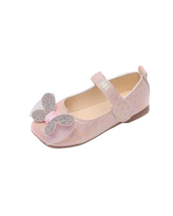 Pantofi  Pentru Fetite, Butterfly, Elegant, Piele ecologica, Roz