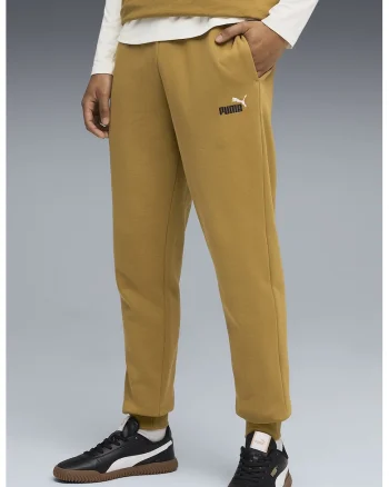 Pantaloni de trening cu logo ESS 2, Galben inchis