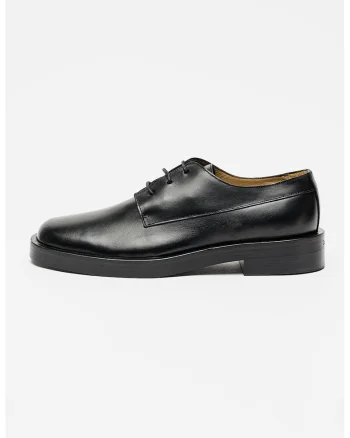 Pantofi derby din piele, Negru