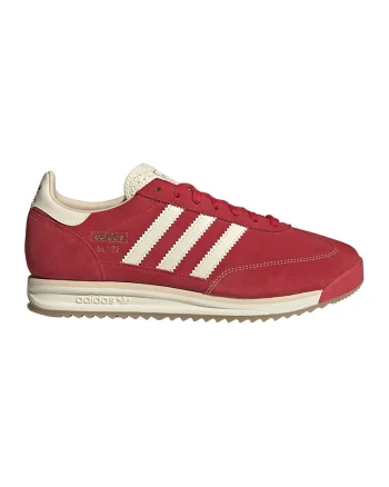 Pantofi sport din piele intoarsa SL72, Rosu/Alb murdar