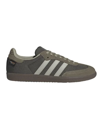Pantofi sport din material textil cu garnituri din piele intoarsa Samba, Kaki inchis
