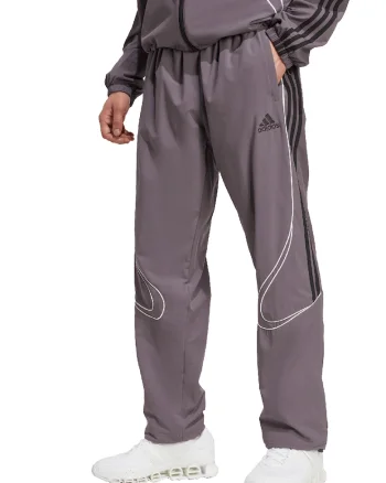 Pantaloni de trening cu benzi contrastante TeamGeist, Alb/Negru/Lila pal