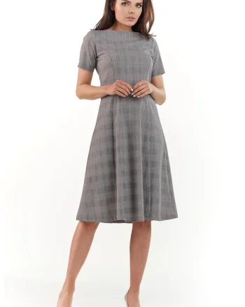 Rochie dama  Poliester, M166 - Gri-