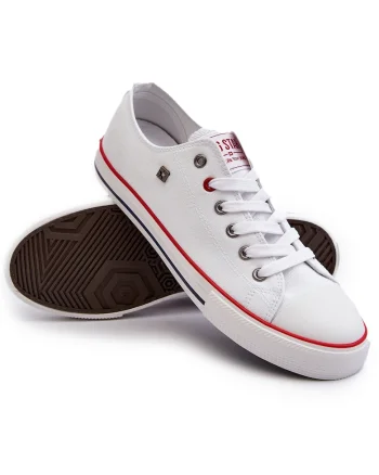 Pantofi barbati,  Textil, Alb, Alb