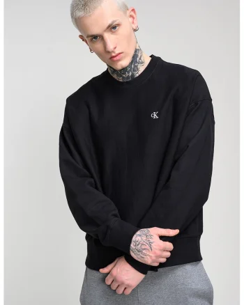 Bluza de trening din amestec de bumbac, Negru stins
