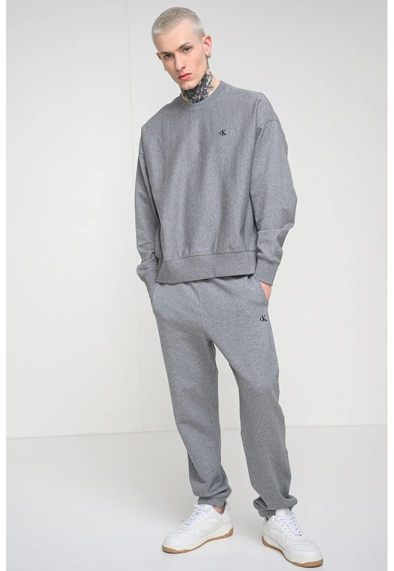 Bluza de trening din amestec de bumbac, Gri inchis melange
