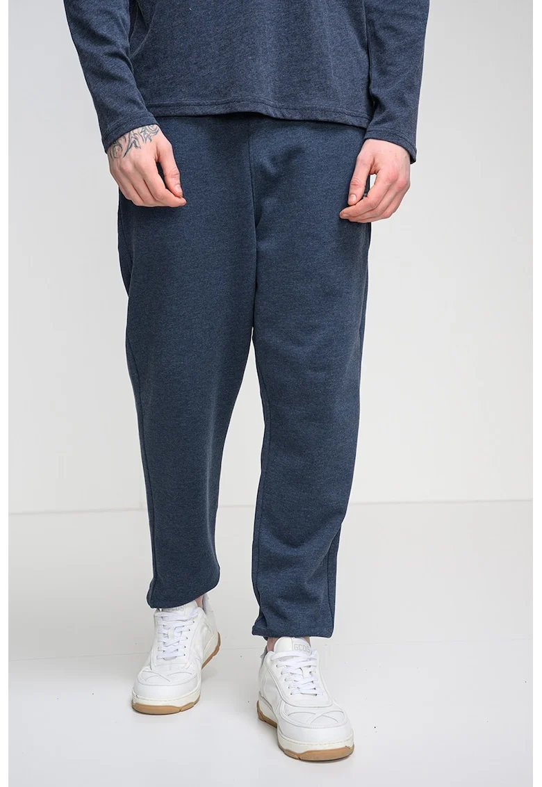 Pantaloni de trening cu buzunare laterale, Bleumarin