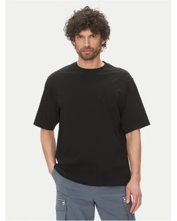 Tricou barbat,  negru, bumbac, simplu