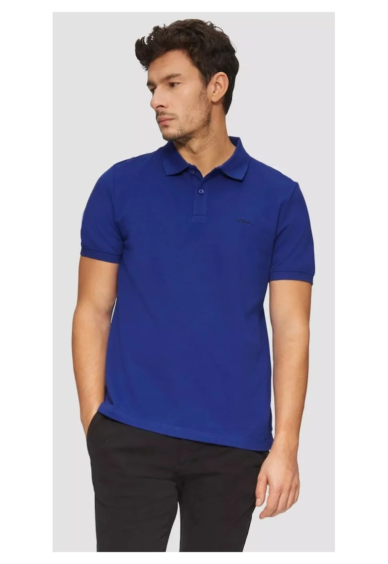 Tricou polo barbati, din bumbac cu croiala Regular Fit, logo