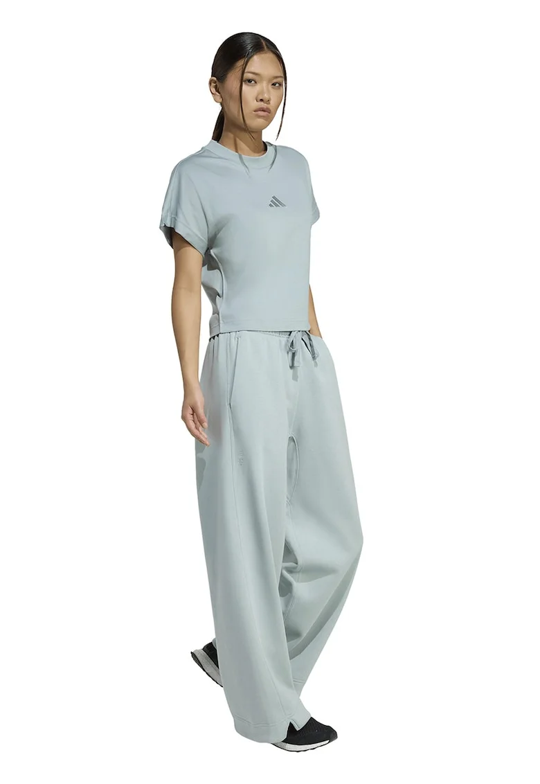 Pantaloni de trening cu croiala ampla ALL SZN, Verde pal