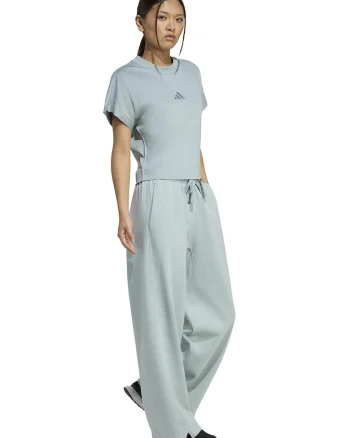 Pantaloni de trening cu croiala ampla ALL SZN, Verde pal