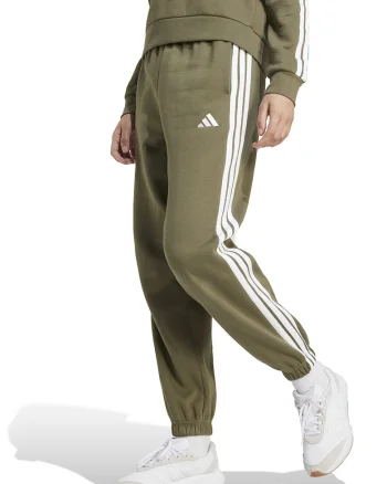 Pantaloni de trening cu talie inalta si snur de ajustare in talie, Alb/Verde masliniu