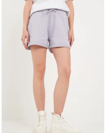 Pantaloni scurti de trening cu buzunare oblice, Lila pal