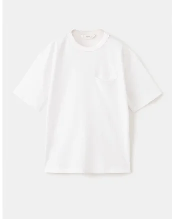 Tricou din bumbac cu model uni, Alb