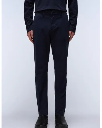 Pantaloni chino slim fit Puyo, Bleumarin