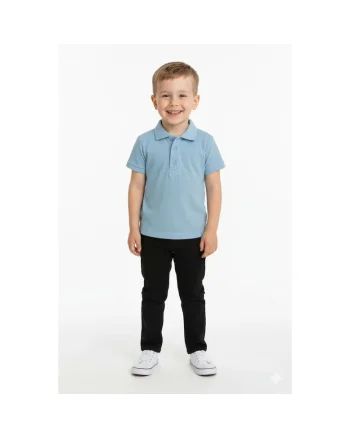 Tricou polo din bumbac pentru baieti, 6-7 ani