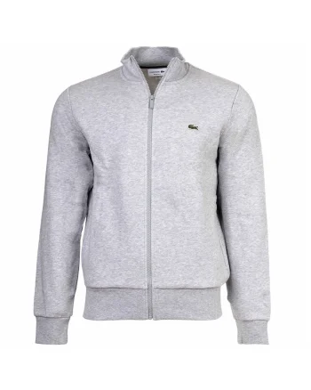 Bluza de trening cu buzunare laterale si fermoar, Gri