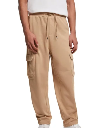 Pantaloni de trening cargo lejeri, Maro camel