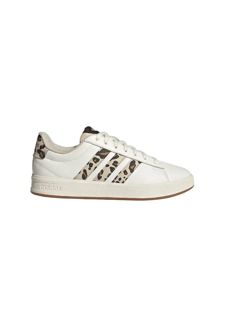 Pantofi sport din piele ecologica GRAND COURT 3.0, Maro/Alb murdar