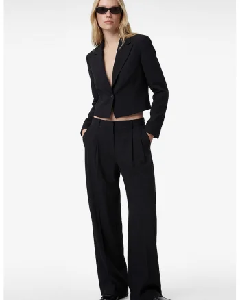 Sacou crop uni, Negru