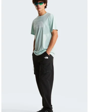 Tricou cu decolteu la baza gatului si imprimeu logo Evolution, Verde pal
