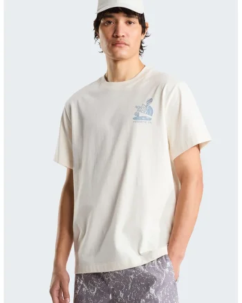 Tricou relaxed fit Stones, Albastru pastel/Alb murdar