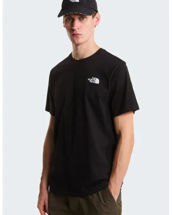 Tricou din bumbac North Faces, Alb/Negru/Albastru royal