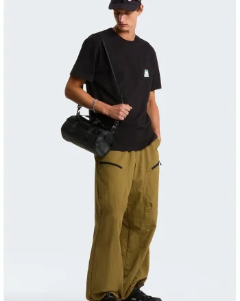 Tricou lejer din bumbac Mountain, Albastru lavanda/Negru stins/Verde aquamarin