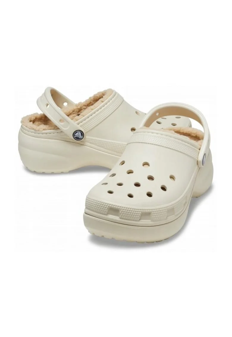 Saboti Izolati Femei,  Classic Platform Lined 207938 Clog, Albadszx, Alb