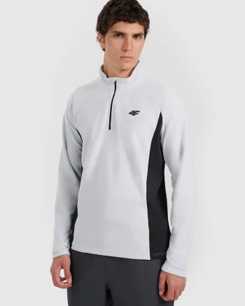Bluza barbati,  calda, gri, poliester