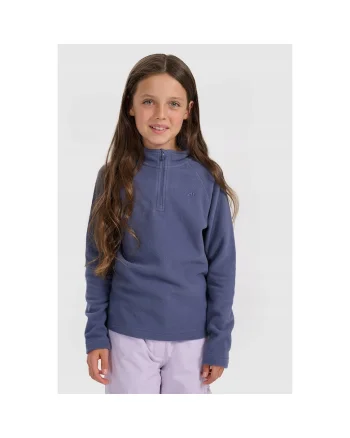 Bluza sport fete,  fleece, albastru,