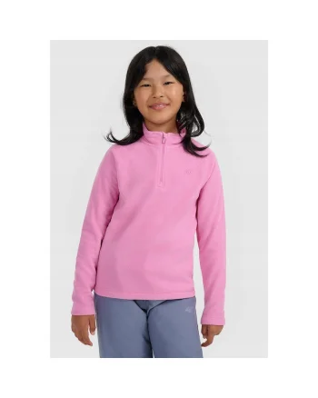 Bluza sport fete,  fleece, roz