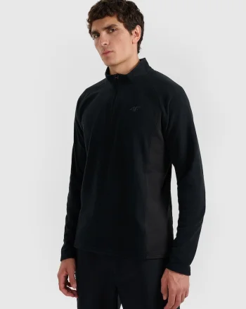 Bluza barbati,  calduroasa, negru, poliester