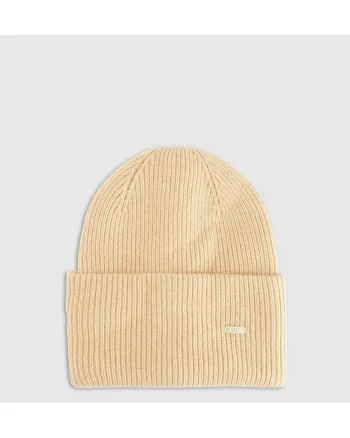 Caciula beanie unisex  bej, poliester, dimensiune universala