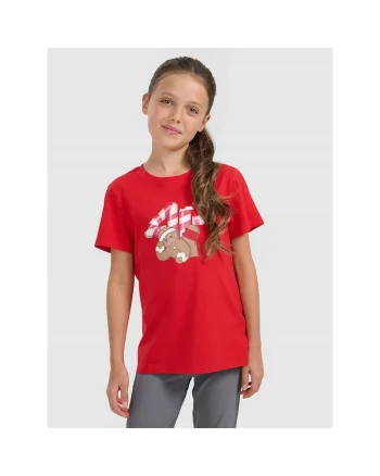 Tricou copii  bumbac, rosu