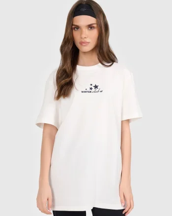 Tricou dama  ecru, bumbac