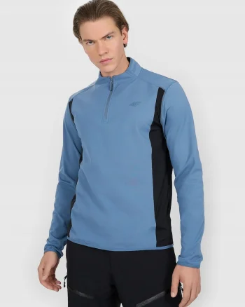 Bluza barbati,  calduroasa, albastru, poliester