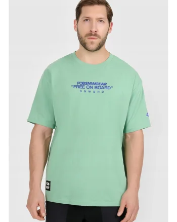 Tricou barbati  bumbac, turcoaz, verde
