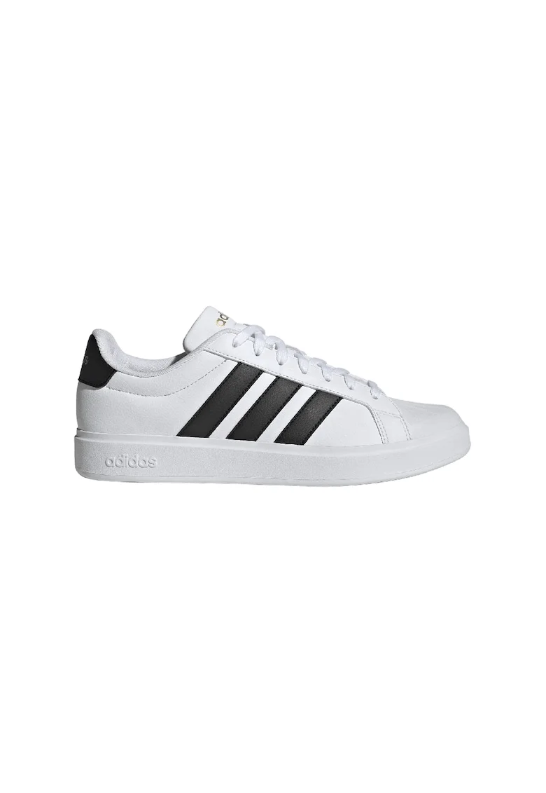 Pantofi sport din piele ecologica Streettalk, Negru/Alb optic