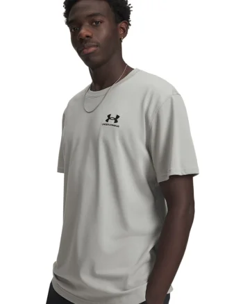 Tricou lejer Heavyweight, Negru/Gri deschis melange
