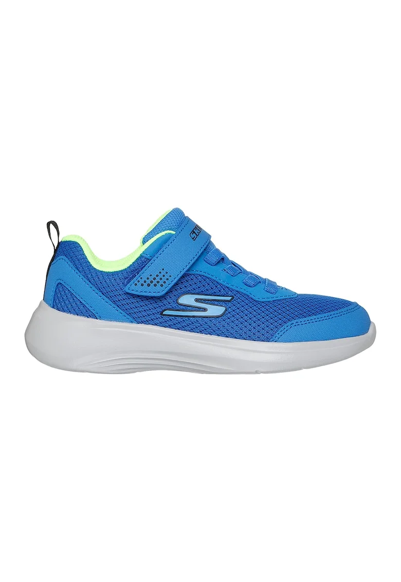 Pantofi sport cu logo si inchidere velcro Selectors-Reset Achieved, Turcoaz