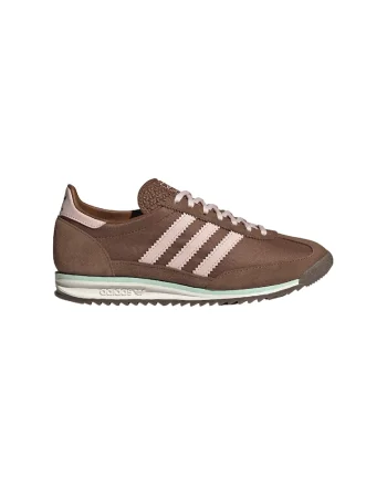 Pantofi sport cu strat exterior din piele intoarsa SL 72 OG, Maro inchis/Roz