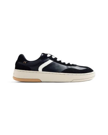 Pantofi sport low-cut unisex de piele, Negru