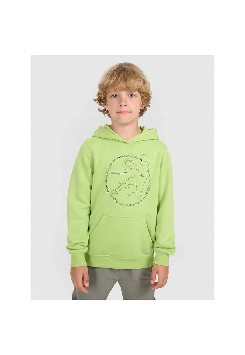 Hanorac baieti JWAW25TLONM484-45S, 4F, Bumbac, Verde,