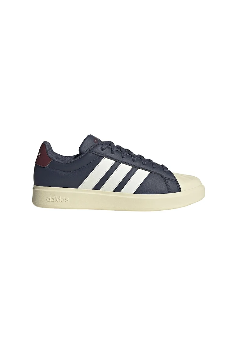 Pantofi sport din piele ecologica Streettalk, Crem/Bleumarin