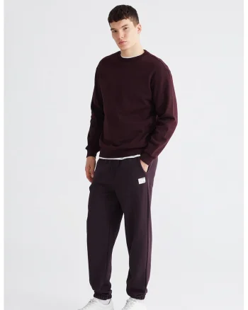 Pantaloni relaxed fit de trening cu snururi, Violet tyrian