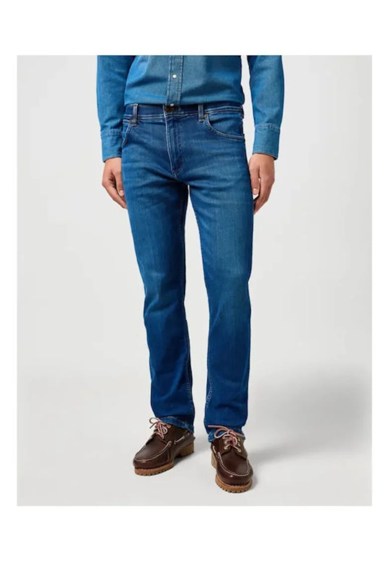 Pantaloni barbati,  Greensboro Dandelion Summer, albastru, fabricat din material de calitate