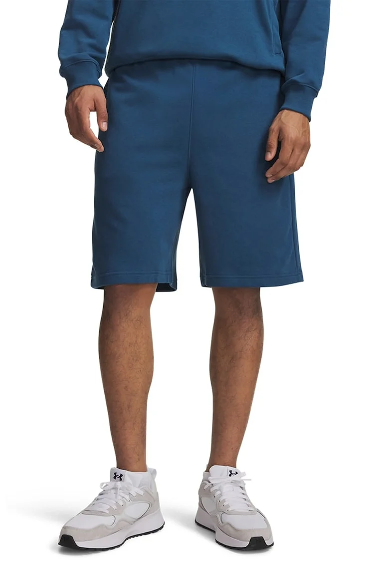 Pantaloni scurti din amestec de bumbac Rival, Negru/Albastru inchis