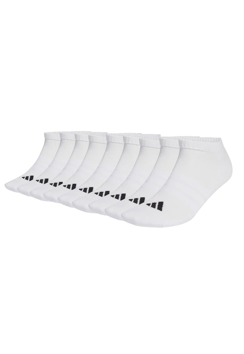 Set de sosete unisex din amestec de bumbac cu logo - 9 perechi, Alb