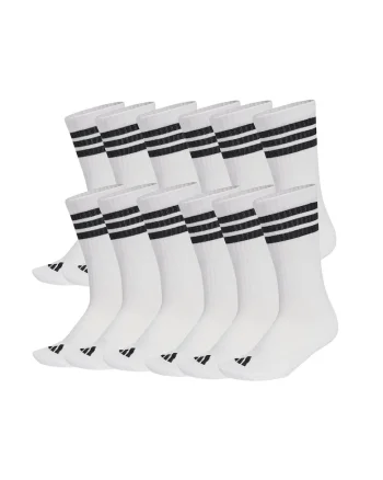 Set de sosete unisex din amestec de bumbac - 12 perechi, Alb